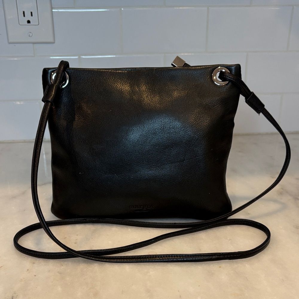 Margot Purse Kari Mini Square Crossbody Bag Black Leather Boho Classic